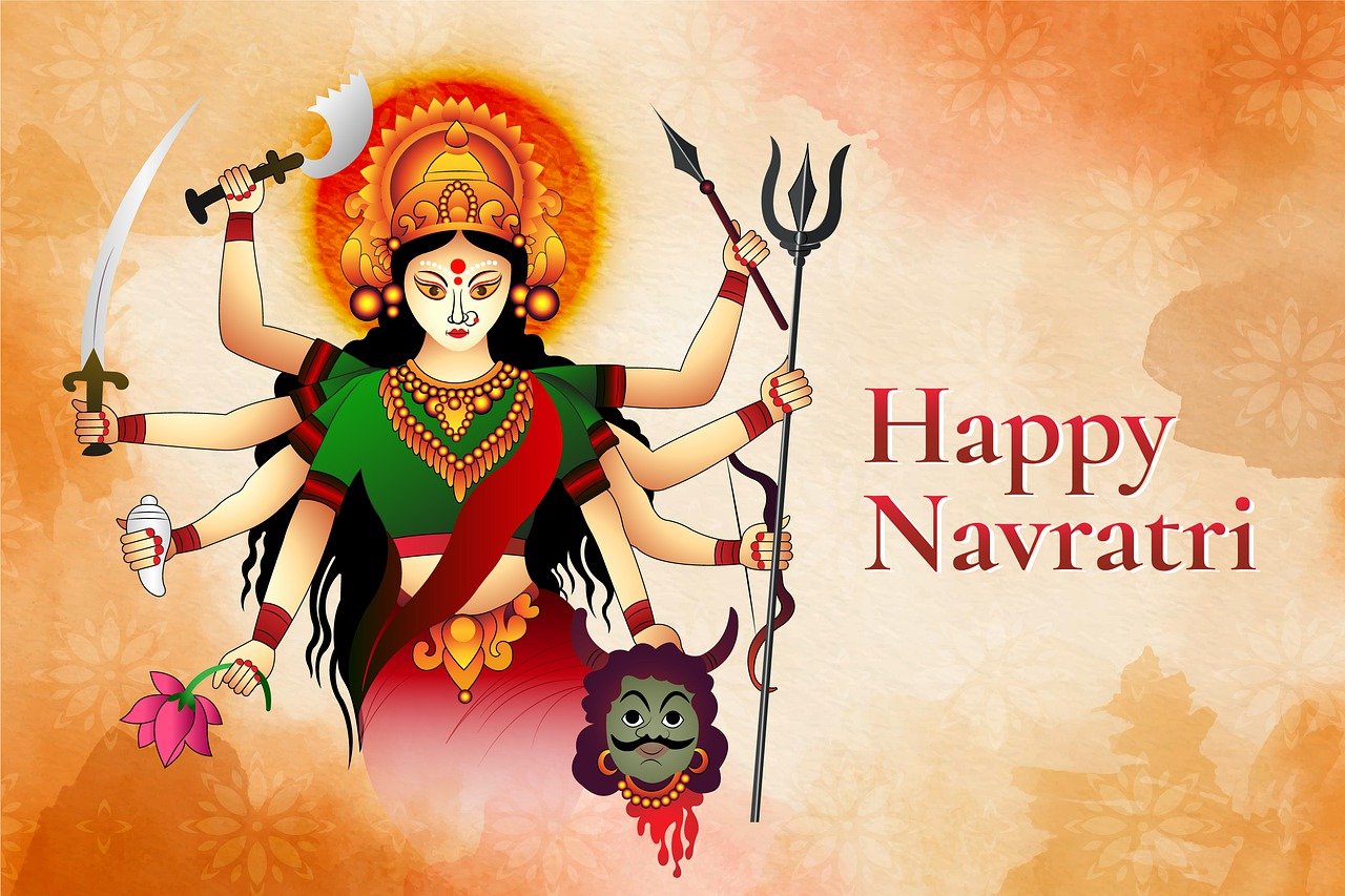 Navratri: The Triumph of Goddess Durga and the Celebration of Feminine Power​